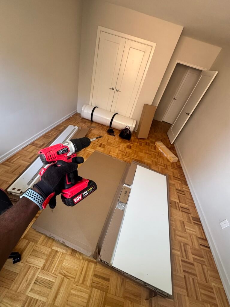 Bed frame assembly Waterloo Ontario