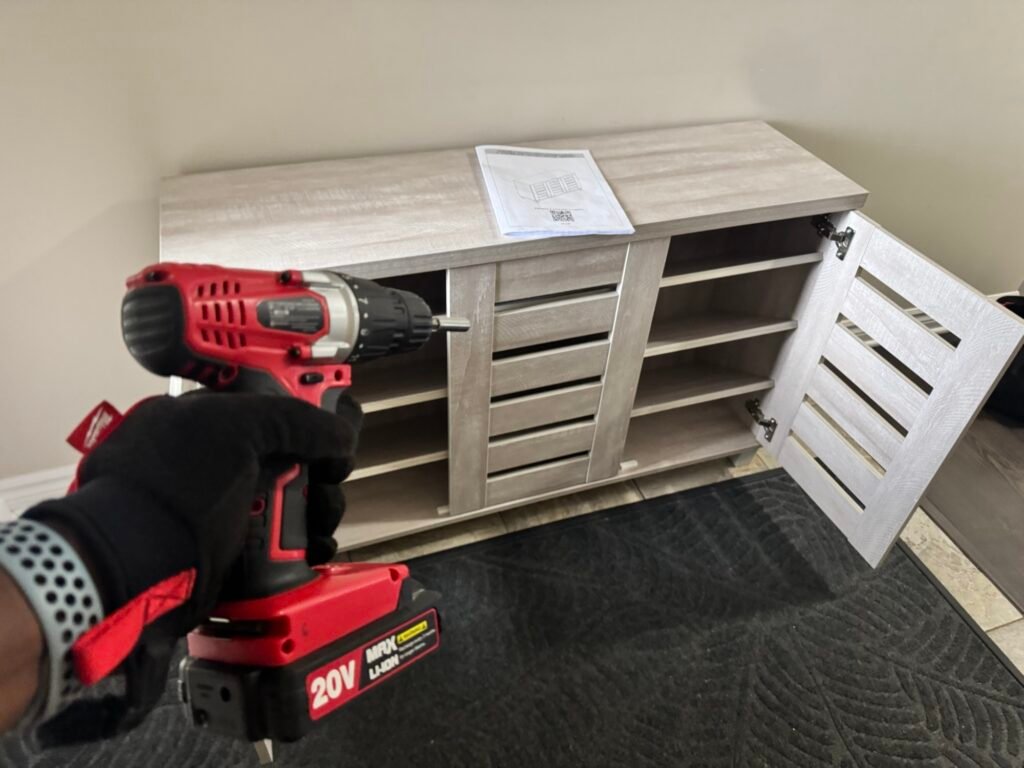 Furniture assembly Kitchener Waterloo Ontario completed job